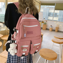 School bag Female Korean version of the high school forest department Japanese backpack ins tide middle school students junior high school students large capacity simple backpack