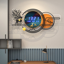 2021 New light luxury clock clock wall clock living room wall decoration modern simple home Fashion Restaurant electronic clock