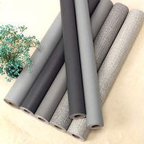 Gray wallpaper 10 meters self-adhesive waterproof moisture-proof low-key cool dark color stickers clothing store background wall wallpaper self-sticking