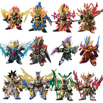 Bandai SD Three Kingdoms Chuangjie Biography Liu Bei Zhang Fei Guan Yu Zhao Yun Cao Cao Lv Bu Q version BB Gundam assembly model