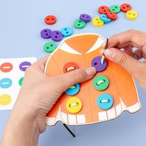 Special Attention Toy Clothes Button Play Early Teach Children 3 Years Old Toddler Training 4 Color Cognitive Table Tours