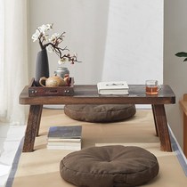 Small table rental house tea table simple sofa floating window small short table bedroom tatami solid wood small tea table