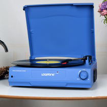 Modern LP vinyl record player vintage vinyl record player modern European phonograph audio living room Bluetooth speaker