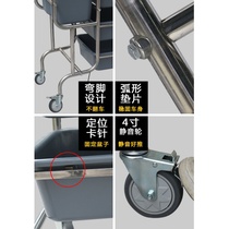 Stainless steel dining car Bowl car five bucket collection car dinner plate tableware chopsticks Collection car hotel canteen Collection car