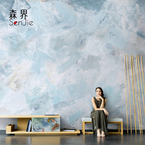 Nordic abstract oil painting graffiti art wallpaper living room TV background wallpaper modern minimalist bedroom wall cloth mural