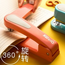 Stapler Student Office Supplies Rotating Multifunctional Horsepin Binding Manual Sling 360 degrees