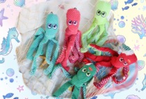 Amais house ~ sound paper tearing funny squid sounds rustling small and medium-sized cat dog toys do not lose hair