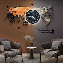 Net red modern simple wall clock living room home fashion Nordic silent clock light luxury atmospheric creative decorative clock