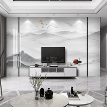 Customized new Chinese wallpaper TV background wall cloth living room Film and Television Wall wallpaper Chinese style ink landscape murals