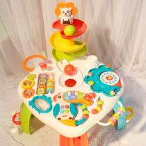 Huanger game table baby toy table puzzle early education Music baby children multi-function Learning Table 3 Boys 1 year old
