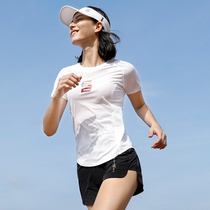 Engine bird womens wind-breaking short-sleeved T-shirt sports quick-drying short T breathable marathon training summer running quick-drying clothes