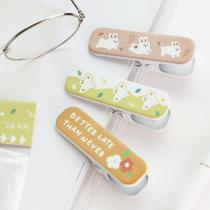 Letter lovers hand account metal clip warm day Korean cute small scene Hand account storage clip ins wind fresh portable bill clip small clip fixed hand account accessories tools