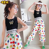 Childrens coat girls summer Joker vest fashionable foreign sling Korean version of tide