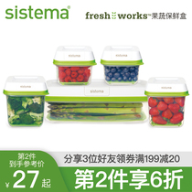 sistema FreshWorks fruit and vegetable fresh box food grade household refrigerator food storage box transparent