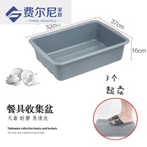 Plastic collection frame table basin security check basket food frame restaurant dining car dish basin chopsticks waste slag bucket