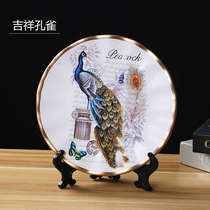 European-style retro plate decoration creative home living room entrance wine cabinet disc modern decoration to send girlfriends to get married