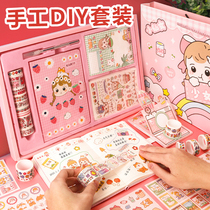 Handmade Diy children handmade works Making materials Package Girls Fine Art Paste Painted Ben Toy Creative Girl