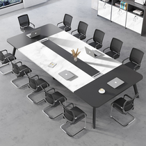 Desk conference table and chairs combination minimalist modern table talks long bar desk office furniture staff table training table