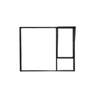 Gan Ai system doors and windows-narrow frame window aluminum alloy tempered glass minimalist style high performance insulation mute anti-theft