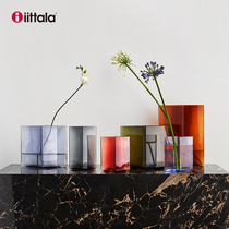 Iittala Itala Ju series Transparent color simple wind glass vase living room decoration ornaments