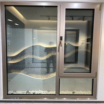 Jinggang Asia E75 Broken Bridge Aluminum System Doors and Windows Thermal Insulation and Sealing Effect Good Double-layer Hollow Tempered