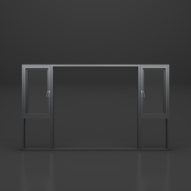 Ming mong fusion 120 gold and steel gauze integrated casement window pin d glue injection process imported Ximec hardware