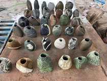 Shangri-La Golden Stone Vase Natural Stone Flower Vase Dried Flower Spot Creative Hydroponic Flower Pot) Kunming Red Star