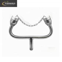 Inspection Plant Eyewash Machine 304 Stainless Steel Eye Cleaner Accessories Horn Elbow Double Mouth Wash Eye Cleaner Shower Nozzle