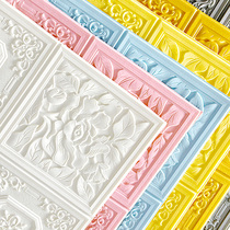 Self-adhesive 3d three-dimensional wall sticker living room TV background wallpaper Self-adhesive waterproof moisture-proof mildew decorative wallpaper Home