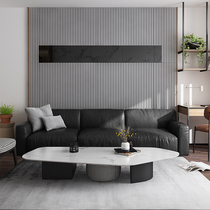 Italian postmodern designer Rock board tea table model room living room household Villa Hong Kong style light luxury simple small apartment