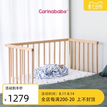 Carinababe crib Small apartment Newborn multi-function crib can be spliced with a large bed to widen the baby bed