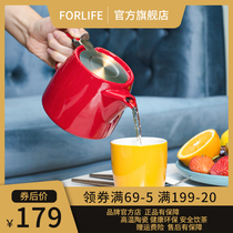 FORLIFE flagship store pile tree home bubble teapot ceramic tea filter teapot set household tea water separation