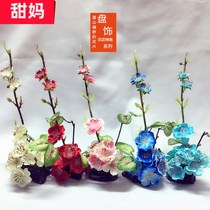 High-end restaurant cold dishes plate decoration sushi creative cuisine embellishment simulation flower grass plate decoration ornaments