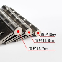 Stainless steel wooden door hinge furniture fold 180-degree thickened hinge house door flat open 4-inch silent buffer loose-leaf