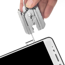 Multifunctional combination pliers portable folding screwdriver mini Universal keychain pickup pin outdoor light gadget