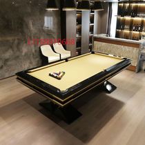 Modern light luxury style pool table indoor standard black eight nine ball fancy table tennis adult home platform Villa
