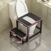 Sit and change to squat toilet artifact Squat toilet pit artifact foot pad stool squat toilet integrated foot stool Foot stool Household toilet