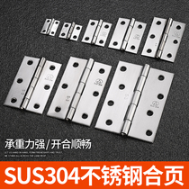 AAA304 stainless steel small hinge 1 1 5 2 2 5 3 inch 4 inch luggage hinge industrial hinge cabinet hinge