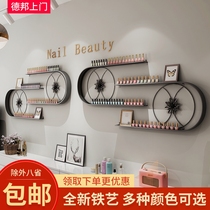 Wall-mounted cabinet Nordic U-shaped shelf display rack Net red nail shop cosmetic rack style decoration Wall Wall Wall