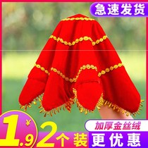 Handkerchief dance hand silk flower pair square dance northeast two people turn handkerchief dance red handkerchief