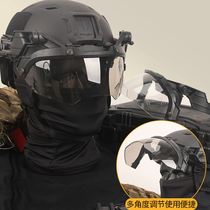 cos Equipped Harley Locomotive Set Flying Tigers Desert Helmet Goggles Snake Light Set Outdoor CS Field