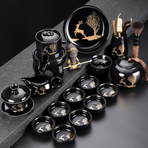 Lazy Stone Mill automatic tea set home living room Kung Fu Tea Cup ceramic bubble teapot bowl office meeting