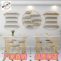 Nordic hand display shelf Nordic triangle wall nail polish glue nail polish cosmetics iron wall rack