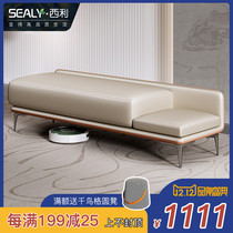 Shoe stool at home door extravagant household children can sit on leather simple long sofa bedroom bed tail stool