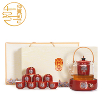 Fugui Flower Wedding Tea Set Gift Box Newcomer Tea Cup Wedding Gift High-end Creative Cooking Teapot