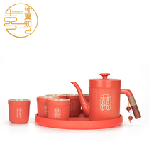 Wedding tea cup ceramic bubble teapot six cups Cup cup tea set gift box wedding newcomer gift supplies