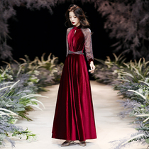 Bride toast dress atmosphere wedding engagement dress high-end evening dress skirt female banquet atmosphere atmosphere queen