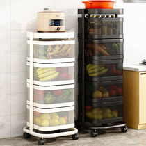 An unfettered vegetable with kitchen basket frame to carry more than one can store rotating nafruit layer