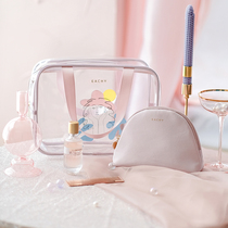 Cosmetic bag female portable transparent 2020 new super fire large capacity travel wash bag storage bag ins Wind small