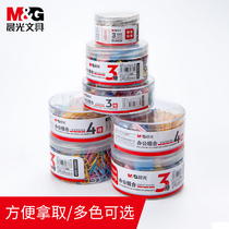 Morning light paper clip office supplies paper clip back line needle binding stationery nickel plated thick large box wholesale color paper clip metal Anti Rust long tail clip bookmark creative cute